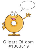 Donut Character Clipart #1303019 by Hit Toon