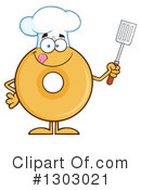 Donut Character Clipart #1303021 by Hit Toon