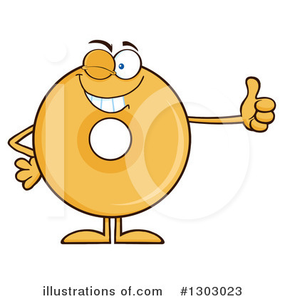Royalty-Free (RF) Donut Character Clipart Illustration by Hit Toon - Stock Sample #1303023
