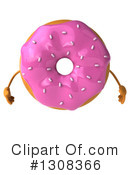 Donut Character Clipart #1308366 by Julos