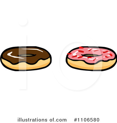 Royalty-Free (RF) Donut Clipart Illustration by Cartoon Solutions - Stock Sample #1106580