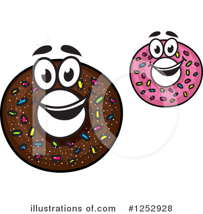 Royalty-Free (RF) Donut Clipart Illustration by Vector Tradition SM - Stock Sample #1252928