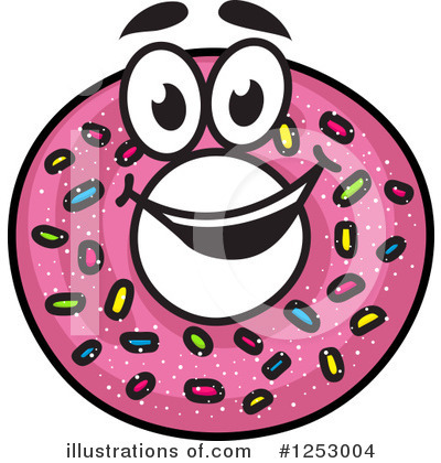 Royalty-Free (RF) Donut Clipart Illustration by Vector Tradition SM - Stock Sample #1253004