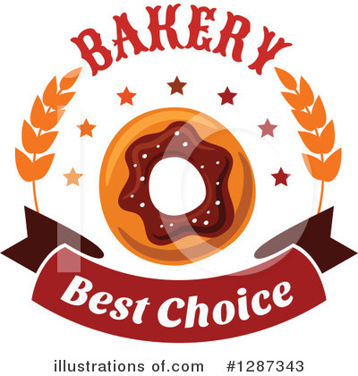 Royalty-Free (RF) Donut Clipart Illustration by Vector Tradition SM - Stock Sample #1287343