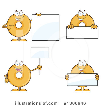 Royalty-Free (RF) Donut Clipart Illustration by Hit Toon - Stock Sample #1306946