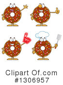 Donut Clipart #1306957 by Hit Toon