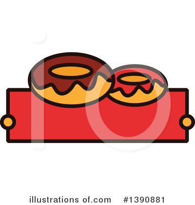 Royalty-Free (RF) Donut Clipart Illustration by Vector Tradition SM - Stock Sample #1390881