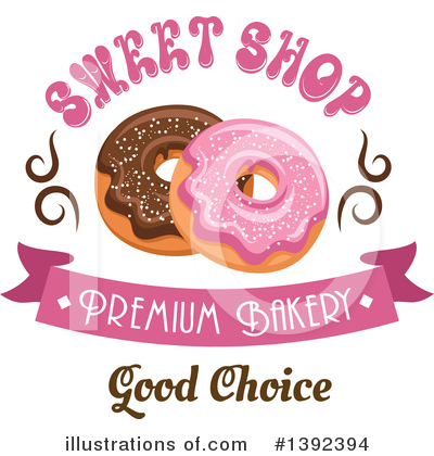 Royalty-Free (RF) Donut Clipart Illustration by Vector Tradition SM - Stock Sample #1392394
