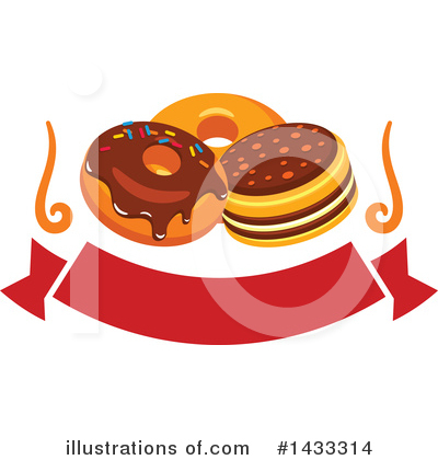 Royalty-Free (RF) Donut Clipart Illustration by Vector Tradition SM - Stock Sample #1433314