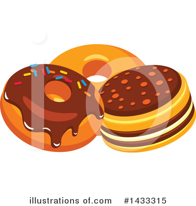 Royalty-Free (RF) Donut Clipart Illustration by Vector Tradition SM - Stock Sample #1433315