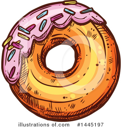Royalty-Free (RF) Donut Clipart Illustration by Vector Tradition SM - Stock Sample #1445197