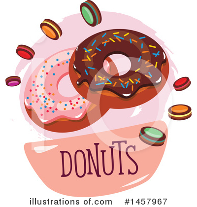 Royalty-Free (RF) Donut Clipart Illustration by Vector Tradition SM - Stock Sample #1457967