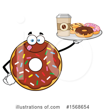 Royalty-Free (RF) Donut Clipart Illustration by Hit Toon - Stock Sample #1568654