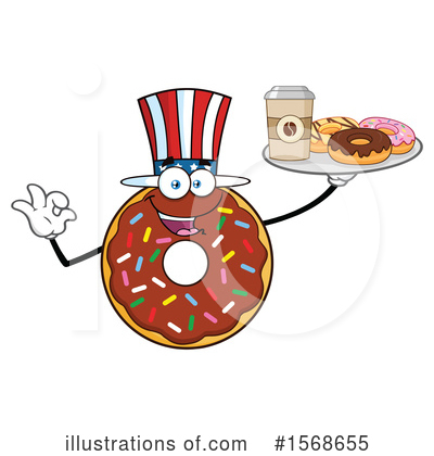 Royalty-Free (RF) Donut Clipart Illustration by Hit Toon - Stock Sample #1568655