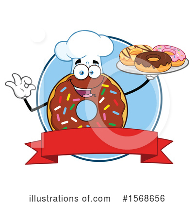 Royalty-Free (RF) Donut Clipart Illustration by Hit Toon - Stock Sample #1568656