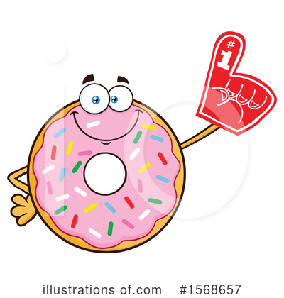 Royalty-Free (RF) Donut Clipart Illustration by Hit Toon - Stock Sample #1568657