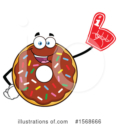 Royalty-Free (RF) Donut Clipart Illustration by Hit Toon - Stock Sample #1568666