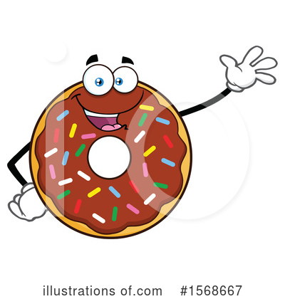 Royalty-Free (RF) Donut Clipart Illustration by Hit Toon - Stock Sample #1568667