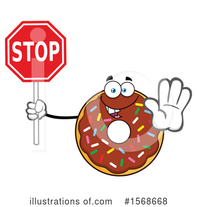 Royalty-Free (RF) Donut Clipart Illustration by Hit Toon - Stock Sample #1568668