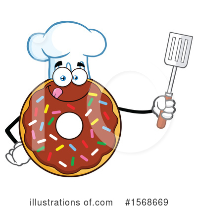 Royalty-Free (RF) Donut Clipart Illustration by Hit Toon - Stock Sample #1568669