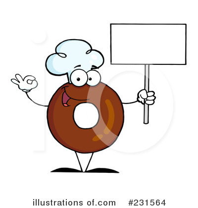 Royalty-Free (RF) Donut Clipart Illustration by Hit Toon - Stock Sample #231564