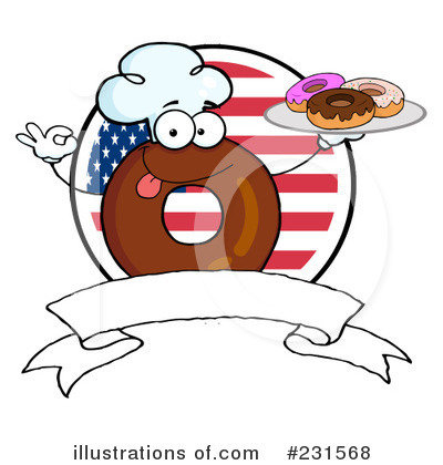 Royalty-Free (RF) Donut Clipart Illustration by Hit Toon - Stock Sample #231568