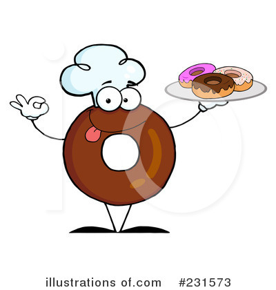 Royalty-Free (RF) Donut Clipart Illustration by Hit Toon - Stock Sample #231573