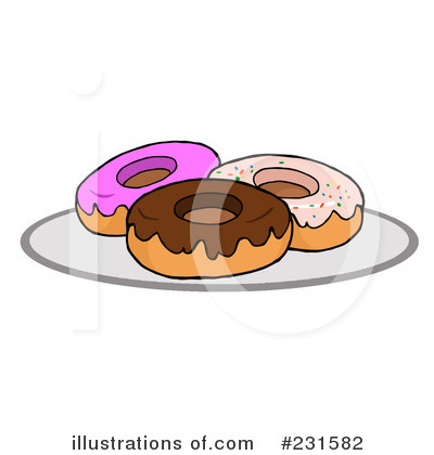Royalty-Free (RF) Donut Clipart Illustration by Hit Toon - Stock Sample #231582