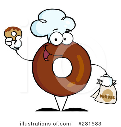 Royalty-Free (RF) Donut Clipart Illustration by Hit Toon - Stock Sample #231583