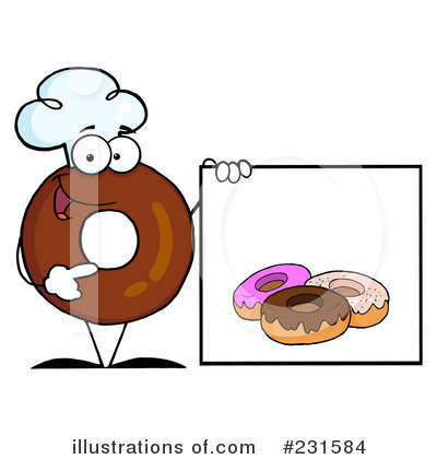 Royalty-Free (RF) Donut Clipart Illustration by Hit Toon - Stock Sample #231584