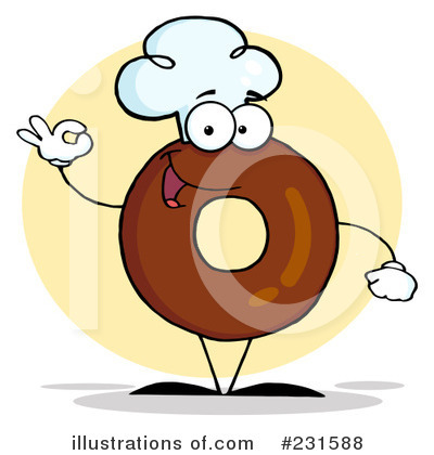 Royalty-Free (RF) Donut Clipart Illustration by Hit Toon - Stock Sample #231588