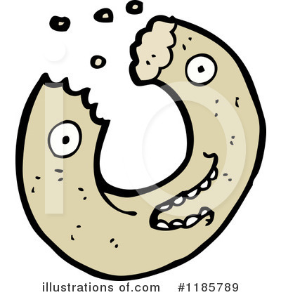 Royalty-Free (RF) Donut Or Bagel Clipart Illustration by lineartestpilot - Stock Sample #1185789