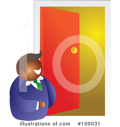 Royalty-Free (RF) Door Clipart Illustration by Prawny - Stock Sample #100031