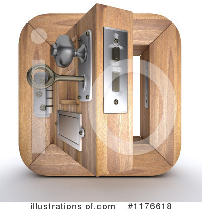 Royalty-Free (RF) Door Clipart Illustration by KJ Pargeter - Stock Sample #1176618