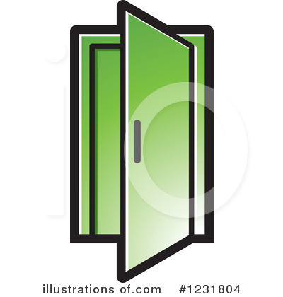 Royalty-Free (RF) Door Clipart Illustration by Lal Perera - Stock Sample #1231804