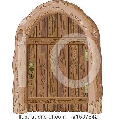 Royalty-Free (RF) Door Clipart Illustration by Pushkin - Stock Sample #1507642