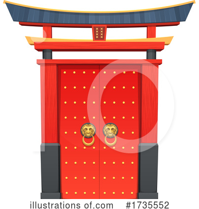 Royalty-Free (RF) Door Clipart Illustration by Vector Tradition SM - Stock Sample #1735552