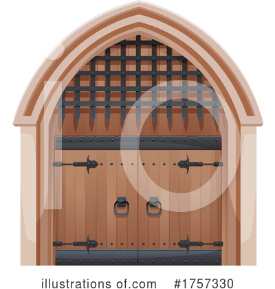 Royalty-Free (RF) Door Clipart Illustration by Vector Tradition SM - Stock Sample #1757330