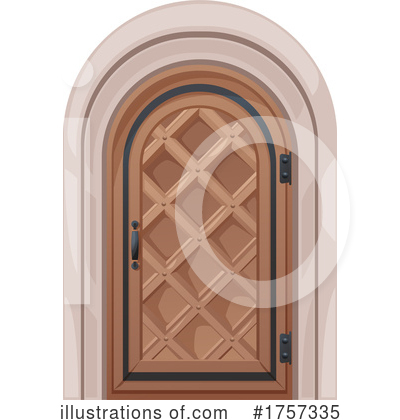 Royalty-Free (RF) Door Clipart Illustration by Vector Tradition SM - Stock Sample #1757335