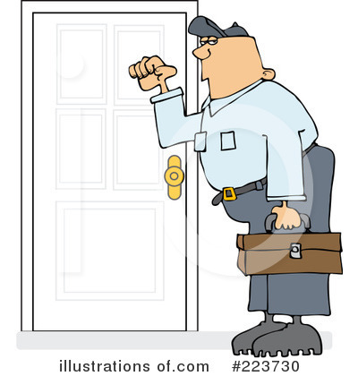 Royalty-Free (RF) Door Clipart Illustration by djart - Stock Sample #223730