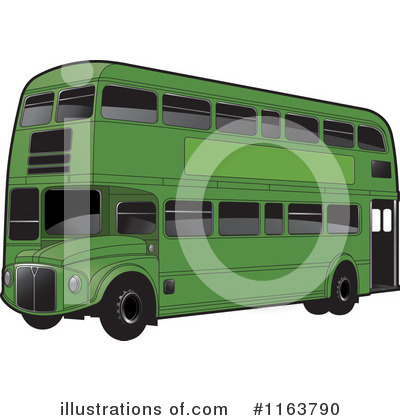 Royalty-Free (RF) Double Decker Clipart Illustration by Lal Perera - Stock Sample #1163790