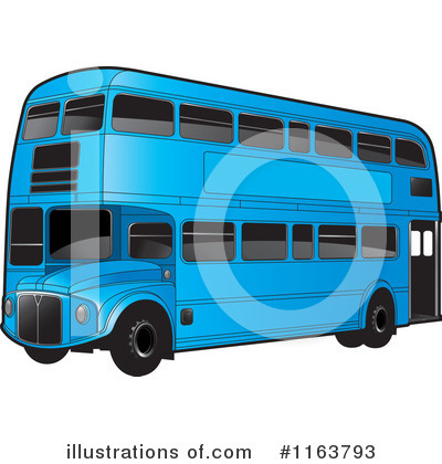 Royalty-Free (RF) Double Decker Clipart Illustration by Lal Perera - Stock Sample #1163793