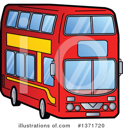 Royalty-Free (RF) Double Decker Clipart Illustration by Clip Art Mascots - Stock Sample #1371720