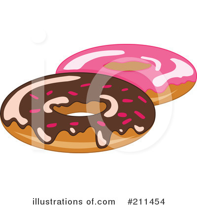 Royalty-Free (RF) Doughnuts Clipart Illustration by yayayoyo - Stock Sample #211454