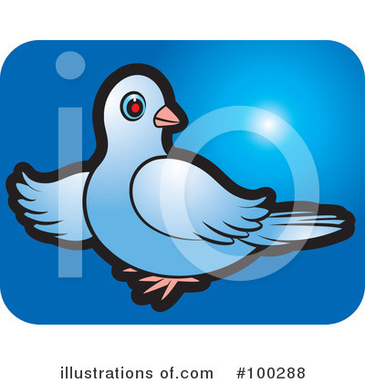 Royalty-Free (RF) Dove Clipart Illustration by Lal Perera - Stock Sample #100288