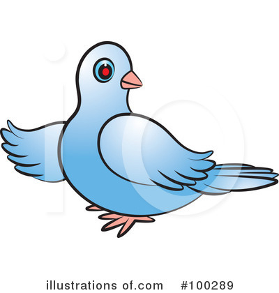 Royalty-Free (RF) Dove Clipart Illustration by Lal Perera - Stock Sample #100289
