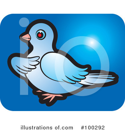 Royalty-Free (RF) Dove Clipart Illustration by Lal Perera - Stock Sample #100292