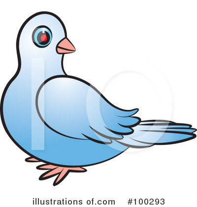 Royalty-Free (RF) Dove Clipart Illustration by Lal Perera - Stock Sample #100293