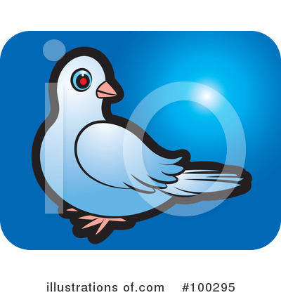 Royalty-Free (RF) Dove Clipart Illustration by Lal Perera - Stock Sample #100295
