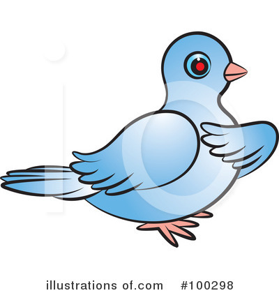 Royalty-Free (RF) Dove Clipart Illustration by Lal Perera - Stock Sample #100298